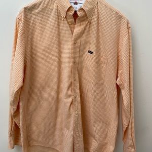 Faconnable XL peach long sleeve shirt.